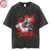 Impresión Directa Estilo Espada Berserk Legendario Anime Japonés Berserk Vintage Retro Lavado Estampado Ancho