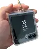 Para Samsung FLIP6 Capa Transparente Anti-queda para Celular flip5 TPU Anel Anti-queda Capa Protetora PC Anel Capa Macia