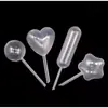 Gotero de Plástico Gotero en Forma de Corazón Gotero de Tira Larga Gotero de Estrella de Cinco Puntas Gotero de 4 ml Gotero en Forma de Engranaje Oblato