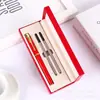 Set de Bolígrafos Metálicos de Firma, Set de Bolígrafos de Oficina de Negocios, Regalo Navideño para Empresa Comercial, Adecuado para Regalar, Disponible para Venta al por Mayor