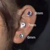 [Sin Agujeros en las Orejas] Diamante Super Brillante Sin Agujeros en las Orejas Clip para Oreja Clavo para Oreja Succión Magnética Cóclea Clavo para Oreja Versátil para Pareja