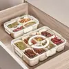 Caixa de Armazenamento de Cozinha Portátil Selada de Grau Alimentício com Compartimentos para Condimentos, Previne Transferência de Odores