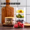 Pote de Armazenamento de Grãos de Vidro Borossilicato Alto Doméstico Empilhável Multicamadas Pote Selado para Alimentos Salah Bowl