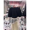Renda-trimed Patchwork Stretch Cintura Wide-Leg Calças Primavera e Verão 2024 Nova Chegada Temperamento Cintura Alta Leggings Casual All-Match Shorts