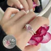 Anillo de Imitación de Rueda Dentada Exquisito de Personalidad de Nicho Estilo Coreano para Mujer, Anillo Abierto Versátil de Moda Vintage, Elegante Anillo para Dedo Índice, Moderno