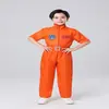 Traje Espacial Personalizável para Meninos e Meninas Fantasia Profissional para Role Playing Esportivo Fantasia de Astronauta Infantil