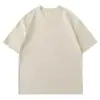 Camiseta Masculina de Algodão Penteado com Manga Curta 180g Gola Redonda Camiseta Lisa de Algodão Camiseta Básica Casual Masculina de Manga Curta