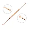 Cuchara para orejas en espiral cuchara para orejas de resorte herramienta nueva masajeador de orejas rastrillo para orejas cabeza doble integrada de doble propósito rotación de cuchara para orejas