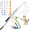 Brinquedos para Gatos, Varinhas Pegadoras para Gatos, Brinquedos de Pena, Gadgets de Autoentretenimento e Alívio de Tédio para Gatos, Suprimentos para Filhotes, Conjunto de 9 Peças