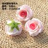 Flor artificial franela Cabeza de rosa grande sombrero ropa decoraciones de encaje sala de estar accesorios de boda cabeza de rosa redonda