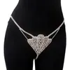 Comércio Exterior Mais Vendido Personalizado Exagerado Super Brilhante Corrente Corporal Totalmente de Diamante Boate Festival de Música Tanga de Bikini Sexy com Strass