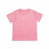 Nova camiseta infantil de verão com máscara manga curta alta elasticidade roupas infantis macia e confortável para meninas all-match cor sólida camiseta básica lote 6