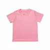 Nova Camiseta de Manga Curta com Máscara Facial de Verão 2024 para Crianças Alta Elasticidade Roupa Infantil Cor Lisa Meninos e Meninas Camiseta Básica Versátil Lote 6