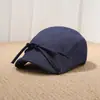 Gorra Plana de Mezclilla con Lazo Moda Estilo Coreano para Mujer Otoño Nueva Llegada con Cordones Versátil Adelgazante Facial Protección Solar Sombrero Sombrilla