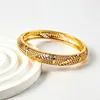 Pulseira de Ouro Vazada para Noivas Casamento Transfronteiriça para Mulheres, Bracelete Aberto, Joia Linda, Atacado de Fábrica Disponível