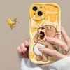 Adecuado para Funda de Teléfono Apple 14Promax Iphone15/13 Ratón de Dibujos Animados Lindo 12 Funda Blanda de Silicona 17/16