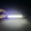 Luz de Advertencia LED Ultradelgada de 6 LEDs para Motocicleta, Camioneta, Luz Estroboscópica 12V24V Universal, Señal Lateral, Luz de Giro, Súper Brillante