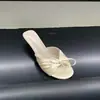 Sandalias de Tira Abierta Estilo Ballet Suaves 2026 Verano Nuevas Sandalias de Cuña con Lazo de Satén Francés para Mujer para Usar Afuera