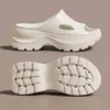 Sandalias Slip-On de Plataforma Gruesa Aumentadoras de Altura Estilo Chanel para Mujer, Nueva Moda de Verano, Sandalias de Playa Ligeras y Cómodas