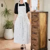 Delantal Impreso Estilo Coreano Amazon de Comercio Exterior Transfronterizo, Longitud Media, Talla Grande, Ropa de Trabajo para Restaurante, Panadería, Arte, Uñas