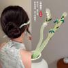 Horquilla de Jade horquilla simple moderna palillos estilo antiguo para mujer de alta calidad nuevo chino cheongsam diario rizador de pelo infantil tocado