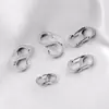 Gancho S Ajustable Dorado al Vacío Hebilla de Resorte Mini Hebilla de Figura 8 de Acero Inoxidable Acero de Titanio Accesorios de Cierre para Collar Pulsera
