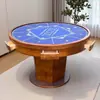 Mesa Sólida de Madera para Ajedrez y Cartas para Entretenimiento al Aire Libre, Mesa Pentagonales de Seis Esquinas Estilo Chino, Mesa con Patas de Perro para Jugar Cartas y Juegos
