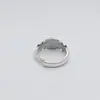 Chiba Estilo Étnico Original Plata Tailandesa Retro Carácter de Fortuna Viejo Anillo Abierto de Diseño Creativo Moderno y Elegante para Mujer Literaria