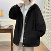 Chaqueta Retro Japonesa Elegante de Dos Piezas Falsas Nueva para Primavera y Otoño para Hombres Jóvenes Marca de Moda Holgada Chaqueta de Trabajo con Solapa Hombre