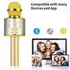 Micrófono y Altavoz Micrófono Integrado para Canto en Casa Karaoke, Bluetooth Inalámbrico para Niños, Teléfono Móvil Ktv, Transfronterizo Universal Ws858