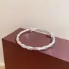 Pulseiras de Casal Sandblasted de Bambu Estilo Chinês Novo, Doce Amor de Infância, Bambu da Sorte Ajustável Puxe-Empurre