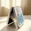 Adequado para capa de celular Z Flip8, capa com areia líquida de borboleta luminosa e estrelas brilhantes para Huawei Pura X, capa N3 Flip