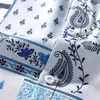 Camisa Masculina Europeia e Americana Transfronteiriça Nova Azul Havaiana Quente Venda 3D Estampa Digital Manga Curta