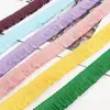 Renda de Franja de Poliéster Xcolorida de 2,5 cm para Brincos, Roupas, Decoração de Almofadas, Acessórios de Renda com Borla