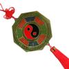 Feng shui fornece cor liga bagua espelho pingente atacado 24 termos solares 12 zodíaco tai chi yin e yang bagua espelho