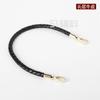Cuerda redonda de cuero tejida a mano de 8 mm para llevar en la muñeca, correa de repuesto diagonal para bolso, accesorios para bolsos DIY, 51 accesorios