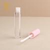 Tubo de Brillo Labial Rosa de 5 ml Tubo Largo de Brillo Labial Material de Empaque Transparente Brillo Labial Botella de Aceite Labial Tubo Vacío de Fondo Grueso Botella de Muestra Reenvasada