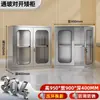 Acero Inoxidable 304 Gabinete Almacenamiento Gabinete de Archivos Doble Puerta con Puertas Gabinete para Comprobantes Financieros Gabinete con Estanterías Armario
