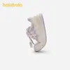 Sapatos Infantis Balabala, Tênis Casuais Infantis para Meninas, Tênis Doces e Fofos com Pingente de Desenho Animado, Divertidos e Modernos