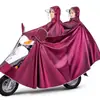 Capa de Chuva para Patinetes Elétricos, Motocicletas e Bicicletas, Ampliada e Espessada, Poncho de Chuva Longo de Corpo Inteiro para Homens e Mulheres, À Prova de Tempestade