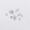 0.5*3.5mm forno de aço banhado a ouro real/ouro rosa anel de abertura de aço inoxidável 100/saco