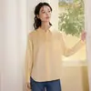 2026 Nueva Camisa Original de Seda para Mujer con Mangas Largas, Hecha de Seda de Morera, Adecuada para el Trabajo, Profesional, Corte Ajustado, Elegante, Top Versátil