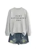 En mi era de jubilación Amazon Wish sudadera cómoda y elegante de otoño e invierno para mujer con manga larga
