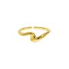 788/789 Estilo Coreano Ins Diseño de Nicho Minimalista Ola Nuevo Patrón Textura Brillante Anillo Abierto de Plata de Ley S925 para Mujeres