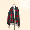 Bufanda Nueva de Imitación Cachemir con Borlas para Hombre, Color Sólido, Engrosada y Alargada para Invierno, Calentador de Cuello Gris, Chal para Mujer, Venta al por Mayor