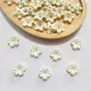 Flores Pequenas Duas Cores com Borda Dourada e Prateada e Brilho Metálico, Brilhantes no Escuro, Materiais Artesanais DIY, Grampo de Cabelo, Acessório de Cabelo, Acessórios para Buquê