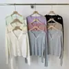 Modelo de Pedido Estilo Coreano 2026 Nueva Llegada, con Lana Fina, Diseño Minimalista de Cuello V Adelgazante, Cardigan de Punto Versátil para Mujer