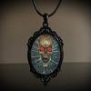 Estilo Gótico Vintage Castillo Murciélago Cuervo Cruz Sangre Gato Negro Iglesia Cementerio Vampiro Collar Vintage