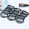 Joyería Popular Transfronteriza Punk Nuevo Estilo 12 Signos del Zodíaco Pulsera de Cuero DIY Multicapa Simple Pulsera de Pareja Accesorios