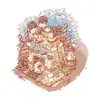 Pegatinas de Paisaje Gatito Lindo Cabina Estéreo 3D Escena en Miniatura Juguetes para Niños Pegatinas Hechas a Mano para Bricolaje